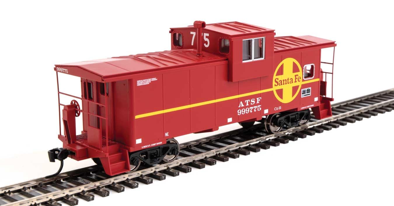 Walthers Mainline 910-8708 HO Scale International Extended Wide-Vision Caboose - Ready to Run - Atchison, Topeka & Santa Fe #999775