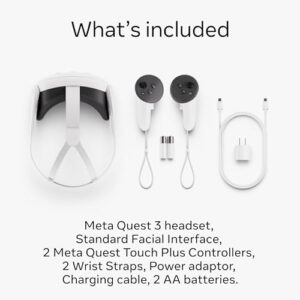 Meta Quest 3 128GB— Breakthrough Mixed Reality Headset — Powerful Performance