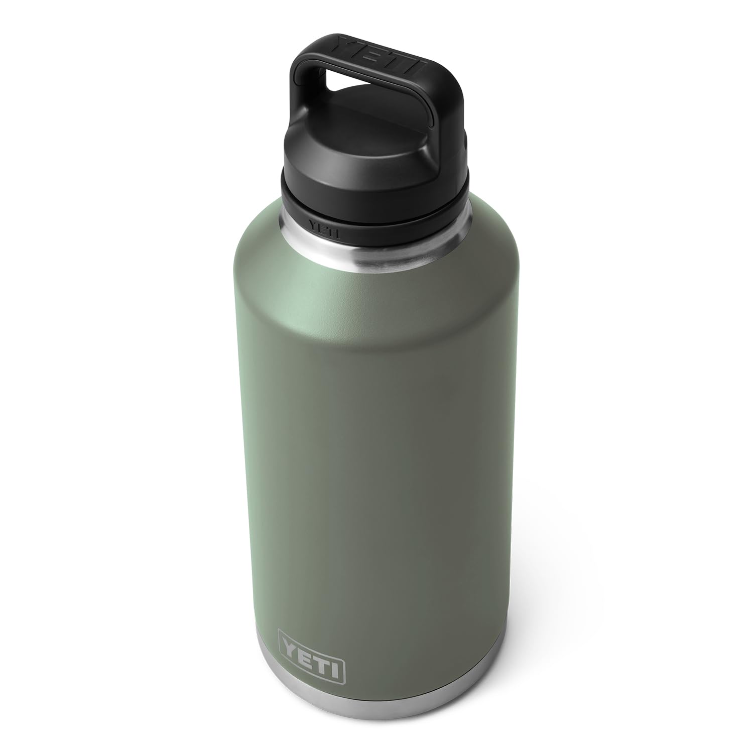 YETI Rambler 64 oz Bottle, Vacuum Insulated, Stainless Steel with Chug Cap, Camp Green