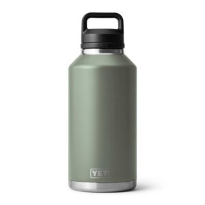 YETI Rambler 64 oz Bottle, Vacuum Insulated, Stainless Steel with Chug Cap, Camp Green