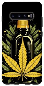 galaxy s10+ cannabis weed leaf cbd oil cannabinoid hemp medical case