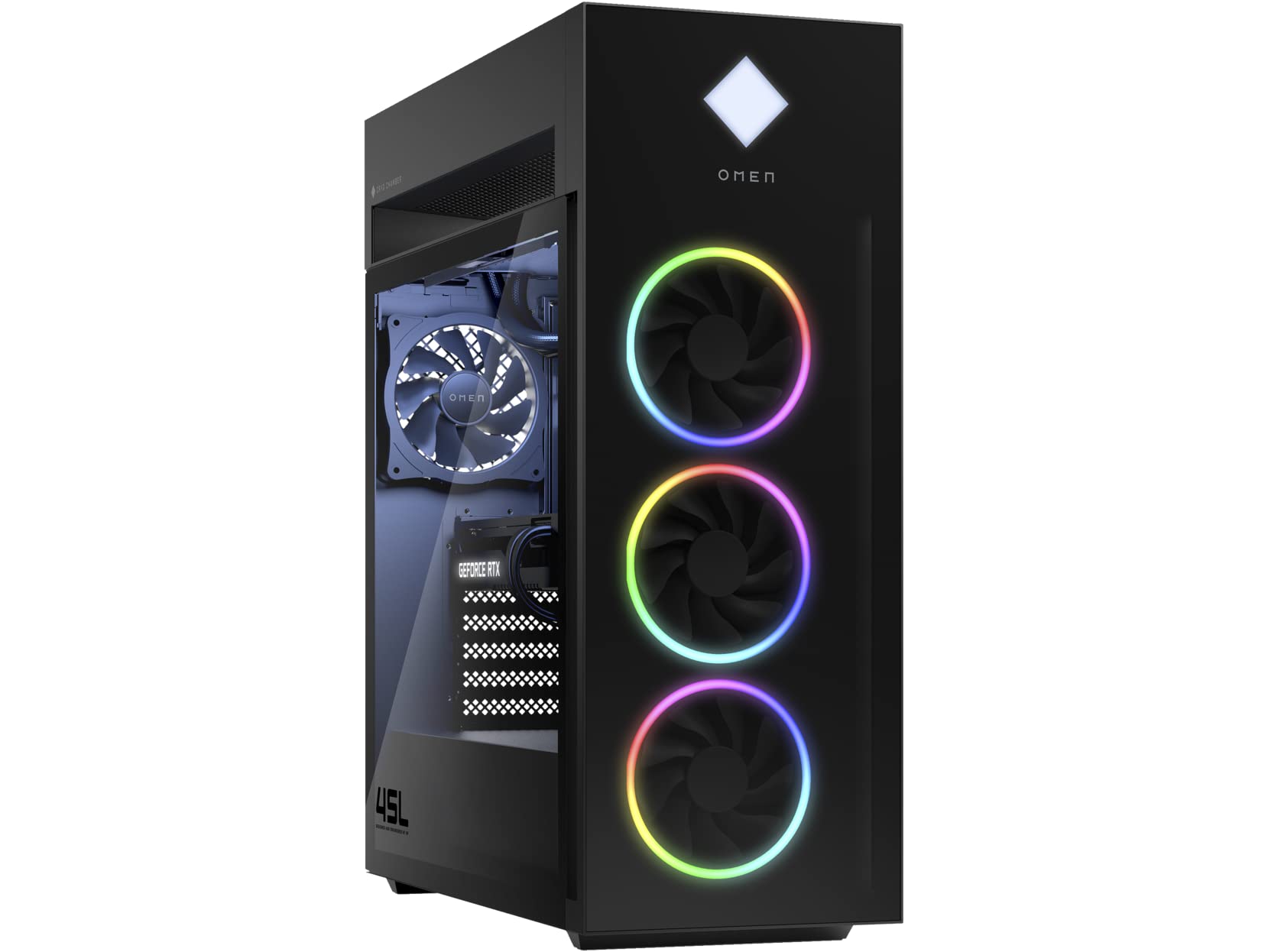 2023 Latest HP OMEN 45L RTX 4090 Gaming Desktop PC: Intel Core i9-13900K CPU, 360MM RGB Liquid Cooler, 1,200 Watt Gold PSU, Windows 11 Pro, 4TB WD Black PCIe Gen 4 SSD, 64GB FURY DDR5 RGB 5200MHz RAM