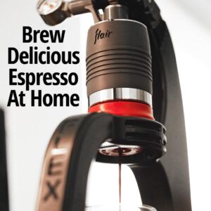 Flair The NEO Flex: UPDATED Direct Lever Manual Espresso Maker for Home with a Pressure Gauge and Two Portafilters - Brew Cafe Quality Espresso