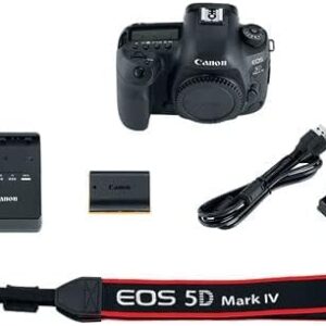 Canon EOS 5D Mark IV DSLR Camera Bundle + EF 24-105mm f3.5-5.6 is STM + EF 75-300mm f4-5.6 III + Canon EF 50mm f1.8 STM & Accessories