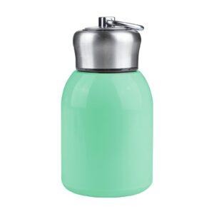 frigatebird mini thermal mug, 10oz/300ml water bottle leak proof vacuum water flasks stainless steel bottle cup for kids women indoor outdoor travel (green)