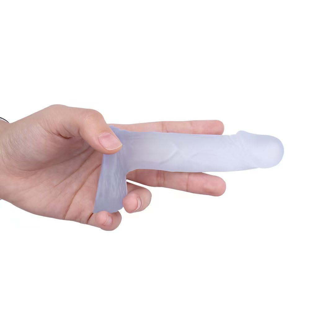 Small Realistic Dildo 4.5 inch Mini Penis, G-Spot Stimulation Dildos Prostate Massager Clear Lifelike Mini Dildo Texture Double-Layer Beginner Waterproof Silicone Butt Plug Dildo Sex Toys for Couples