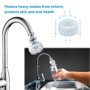 360° Rotating Sink Water Faucet Filters,Purifier Kitchen Tap Filtration,Bathroom Faucet Filter, Bathroom Sink Filter,Removes Chlorine Fluoride Heavy Metals Hard Water for Home Bathroom and Kitchen