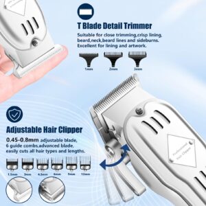 SUNNOW Hair Clippers Professional Cordless for Men, Electric Foil Shavers Razor & Beard Hair Trimmer Kit, Rechargeable Hair Cut Machines Fade Clippers Set, 3 in1 Beard Trimming Kit for Home, Barber