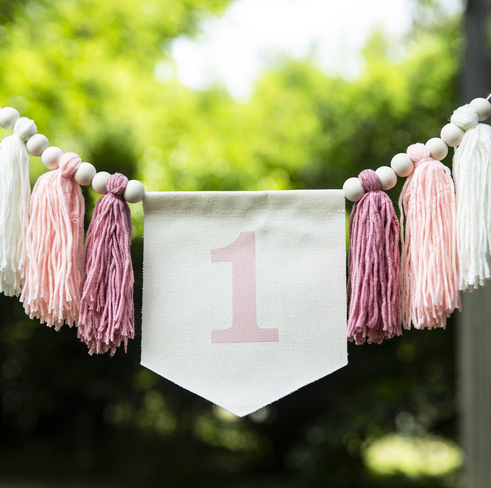 Pink 1st Birthday high chair Banner - First Birthday Decorations For Girl'S 1st Birthday, Blush Pink Cake Smash Garland, Boho 1st Birthday Decor, 1st Birthday Tassel Banner, 1st Birthday Photo Booth