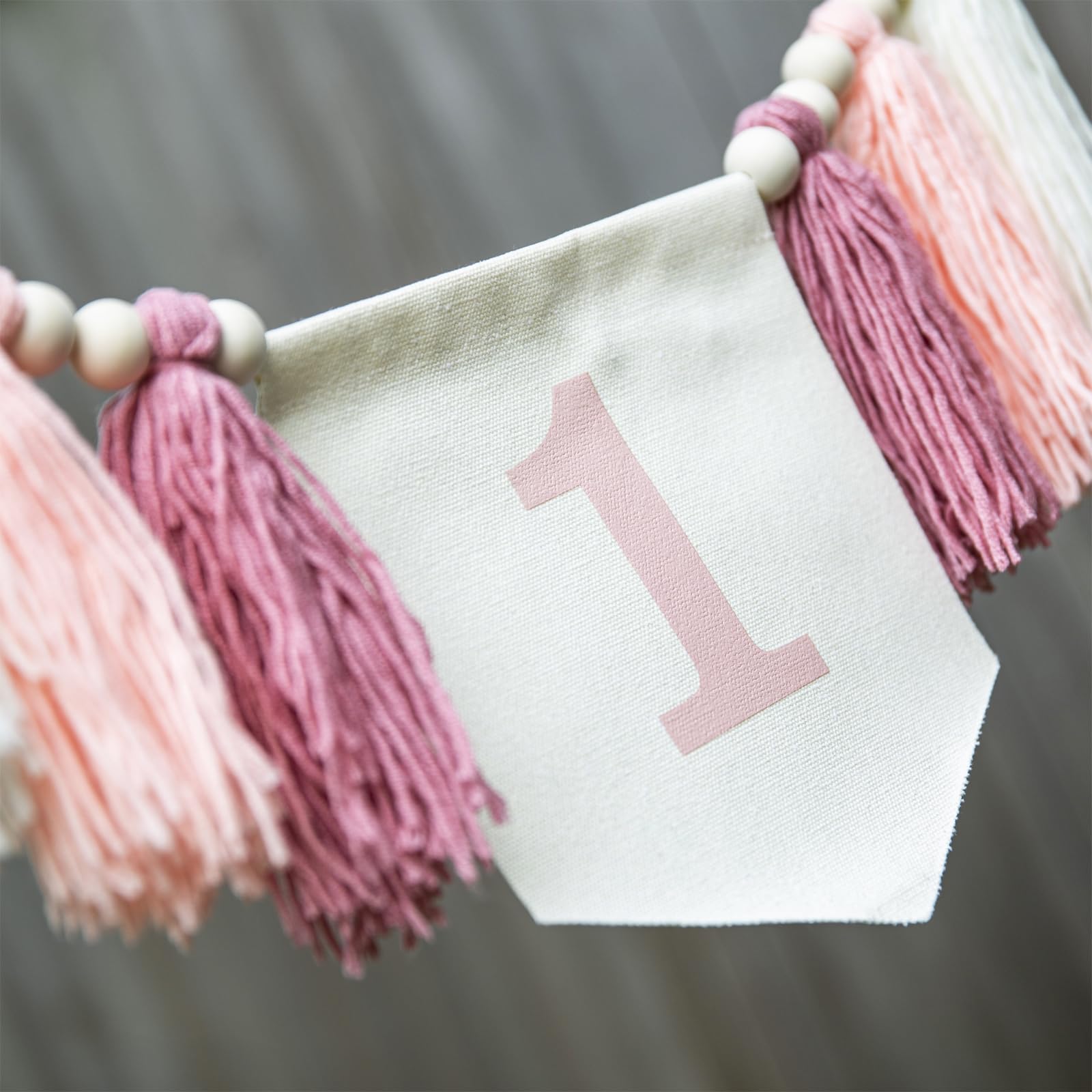 Pink 1st Birthday high chair Banner - First Birthday Decorations For Girl'S 1st Birthday, Blush Pink Cake Smash Garland, Boho 1st Birthday Decor, 1st Birthday Tassel Banner, 1st Birthday Photo Booth