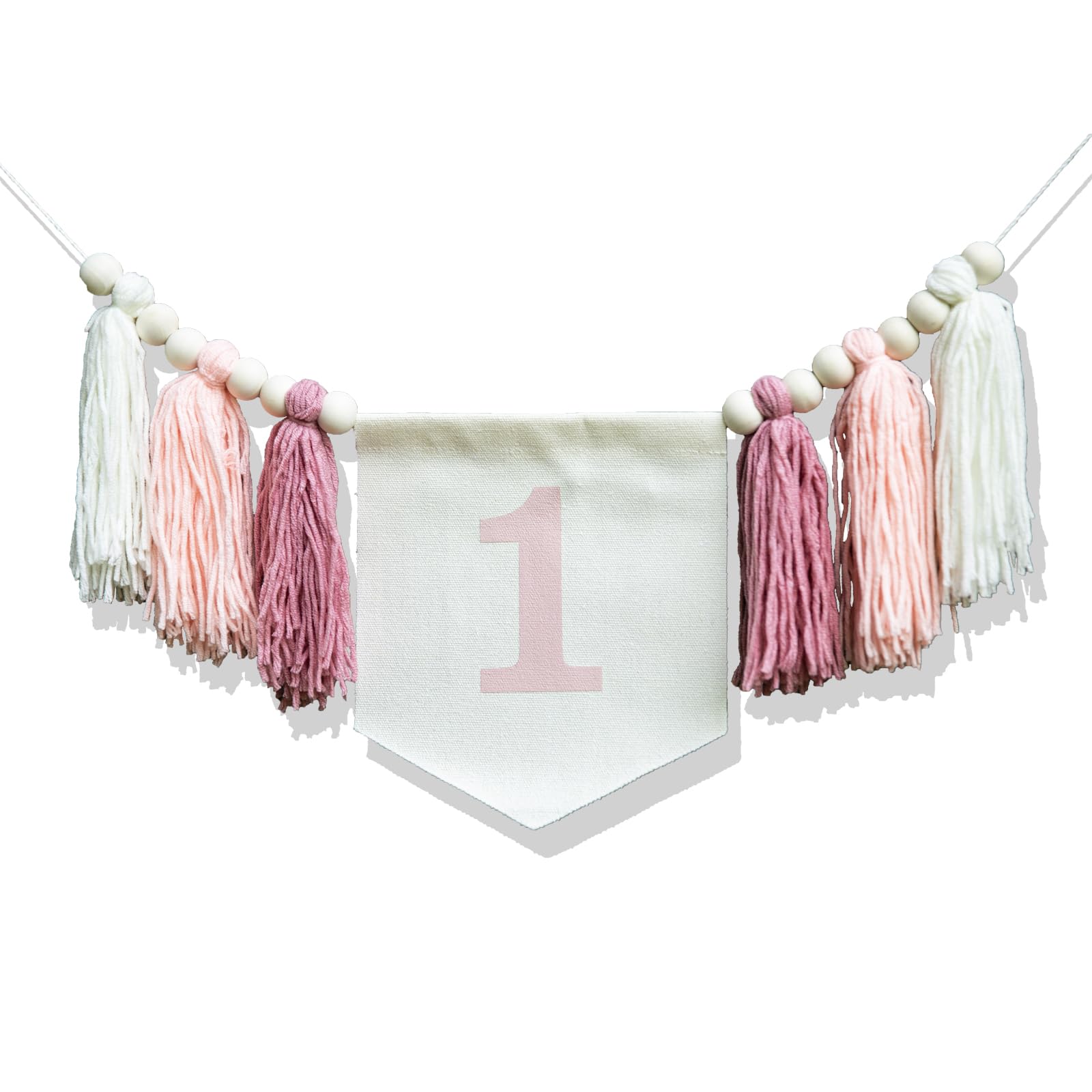 Pink 1st Birthday high chair Banner - First Birthday Decorations For Girl'S 1st Birthday, Blush Pink Cake Smash Garland, Boho 1st Birthday Decor, 1st Birthday Tassel Banner, 1st Birthday Photo Booth