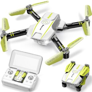 SYMA Foldable Mini Drone for Kids Adults，Portable Pocket Nano Quadcopter with Altitude Hold 3D Flips and Headless Mode Easy to Fly UFO Flying Indoor RC Toys for Beginners