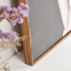 HUACANVAS 3Pack Canvas Floater Frames, Canvas Floating Frame 3/4" Depth, Floater Frames for Canvas Paintings, Canvas Picture Frame,Canvas Frame,Frame For Canvas (8"x10", Walnut Brown)