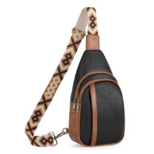 cluci crossbody bags for women leather sling bag for women cross body bag sling backpack crossbody chest bag casual daypack