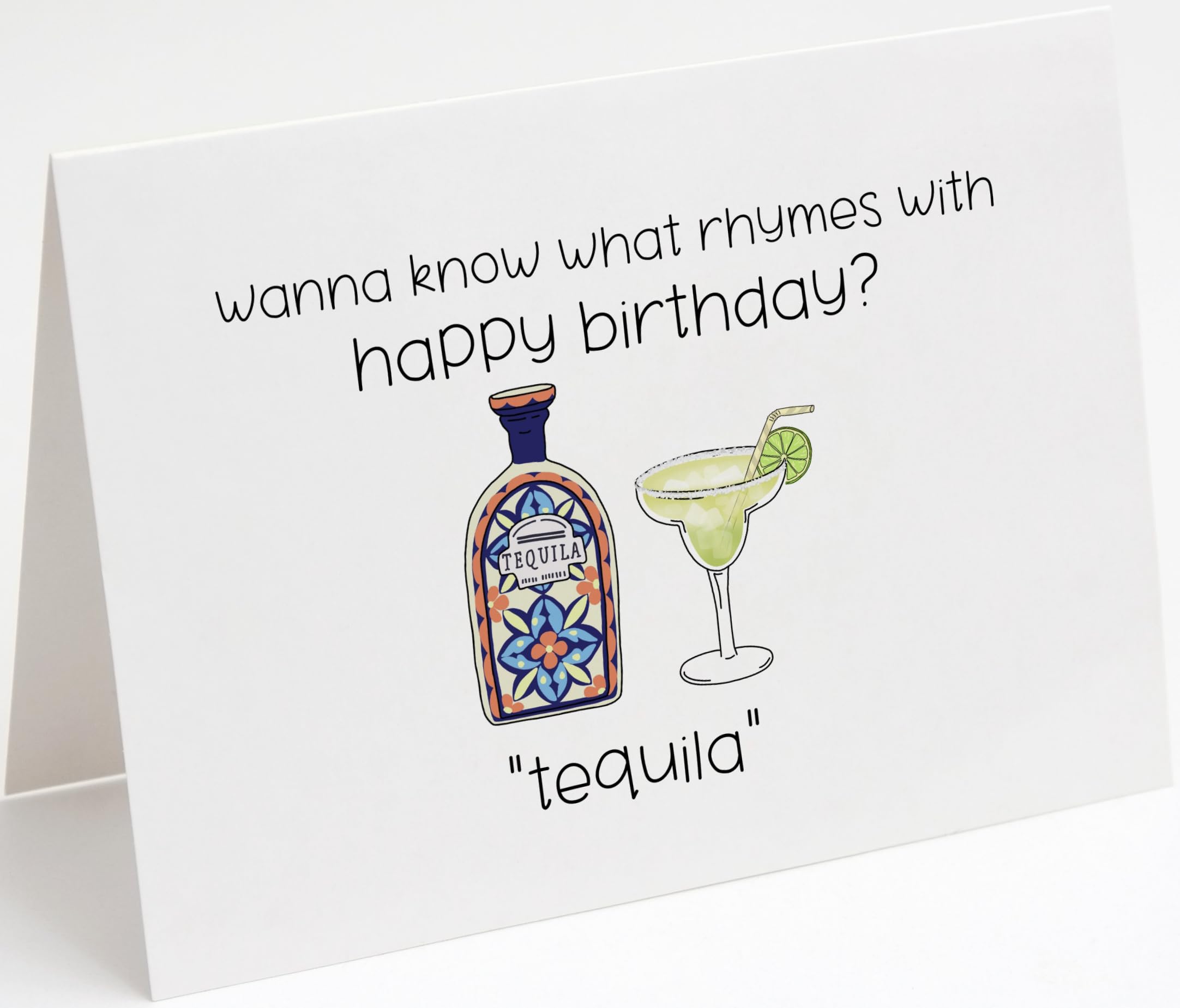 Funny Happy Birthday Card For Men & Women. Punny Joke Alcohol Birthday Card. Liquor, Tequila, Margarita Birthday Card For Drinkers. Best Friend Birthday Card. Day Drinking Birthday Card.