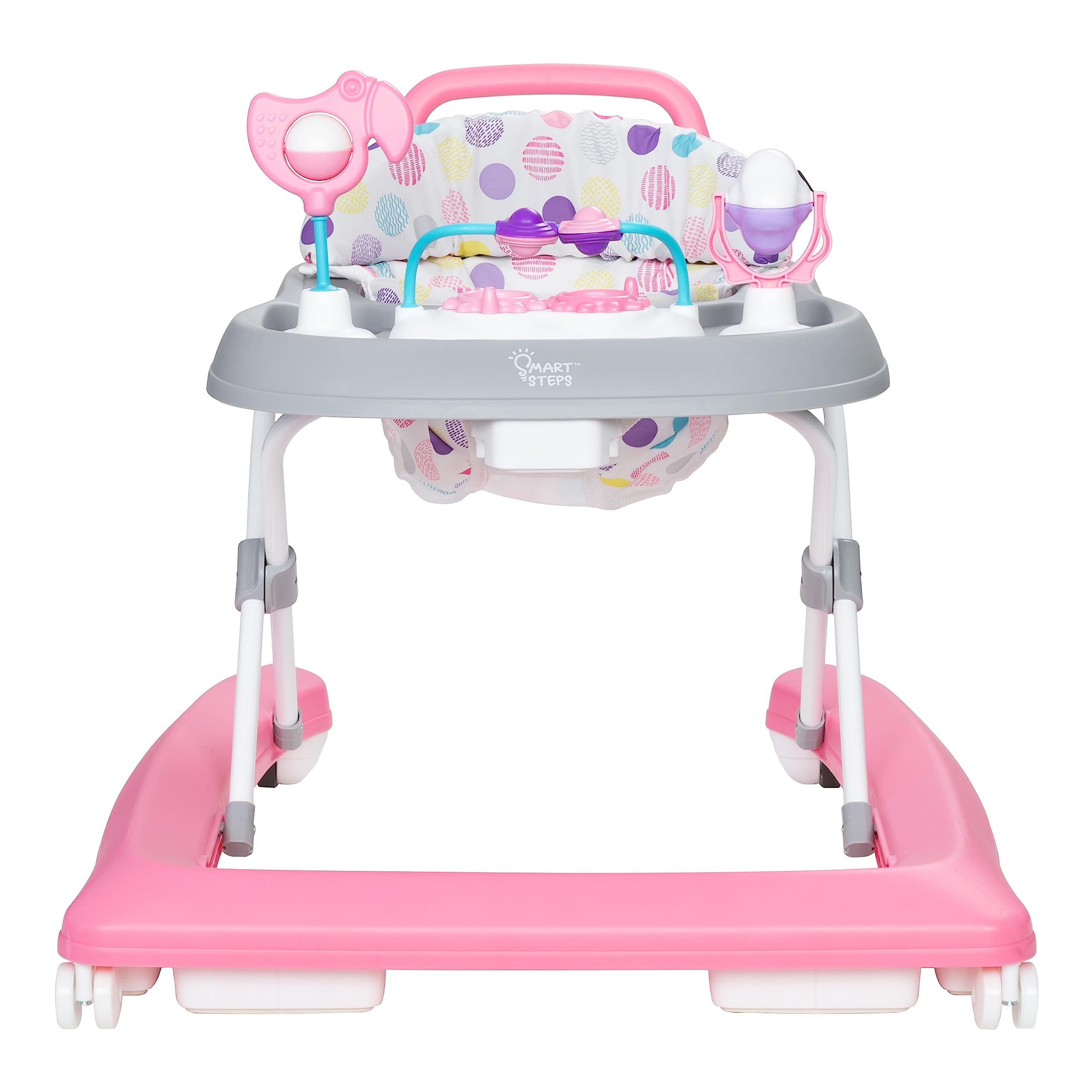 Smart Steps PLUS 2-in-1 Walker with Deluxe Toys, Orbits Pink