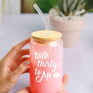 NewEleven 30th Birthday Gifts For Her, Women - 1994 30th Birthday Decorations for Women, Her - 30 Year Old Gifts Idea for Best Friend, BFF, Sister- 16 Oz Coffee Glass