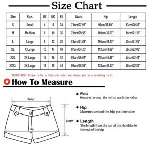 booty shorts for women sexy slutty butt lift Womens Bermuda 7" Shorts Camo Print Elastic Waist Pocketed Casual Shorts Summer Fashion Workout Cargo Shorts for Ladies Army Green 2XL