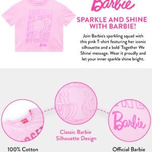 Barbie Tshirt Girls | Cotton Girls Summer Tops Girls Short Sleeve Shirt | Pink 10