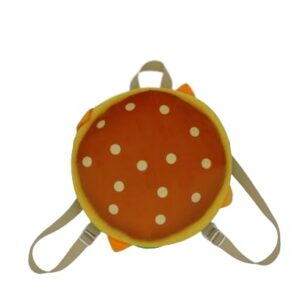 Burger Bag - Spacious Soft Plush Backpack with Adjustable Straps, for Travel and more (12x12 inch)