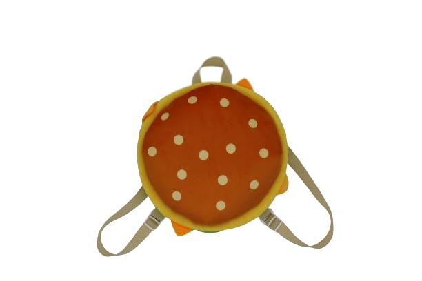 Burger Bag - Spacious Soft Plush Backpack with Adjustable Straps, for Travel and more (12x12 inch)