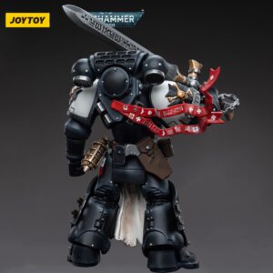 JOYTOY Warhammer 40,000 1/18 Action Figure Black Templars Emperor's Champion Bayard's Revenge Collection Model Christmas Birthday Gift