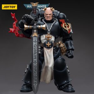 JOYTOY Warhammer 40,000 1/18 Action Figure Black Templars Emperor's Champion Bayard's Revenge Collection Model Christmas Birthday Gift