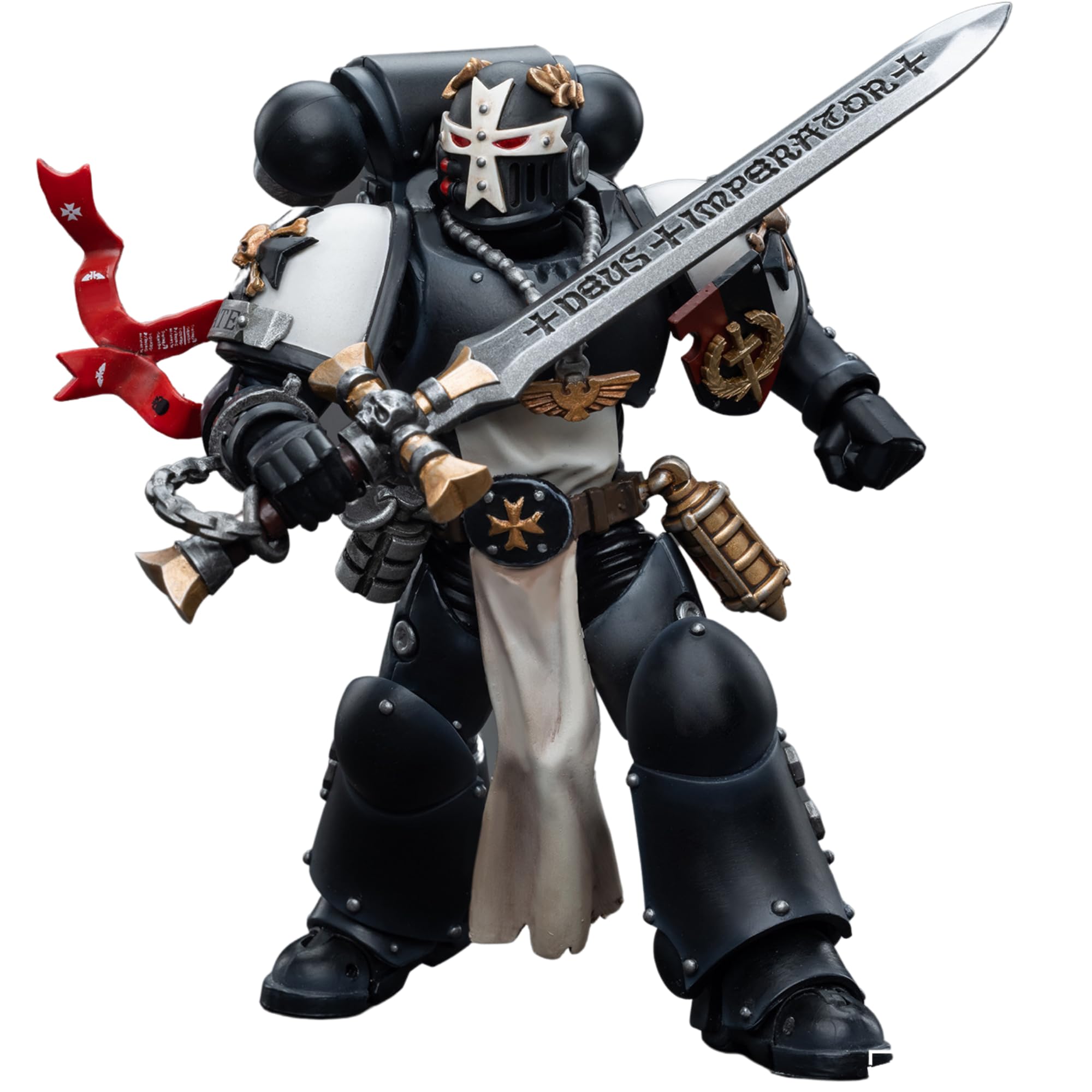 JOYTOY Warhammer 40,000 1/18 Action Figure Black Templars Emperor's Champion Bayard's Revenge Collection Model Christmas Birthday Gift