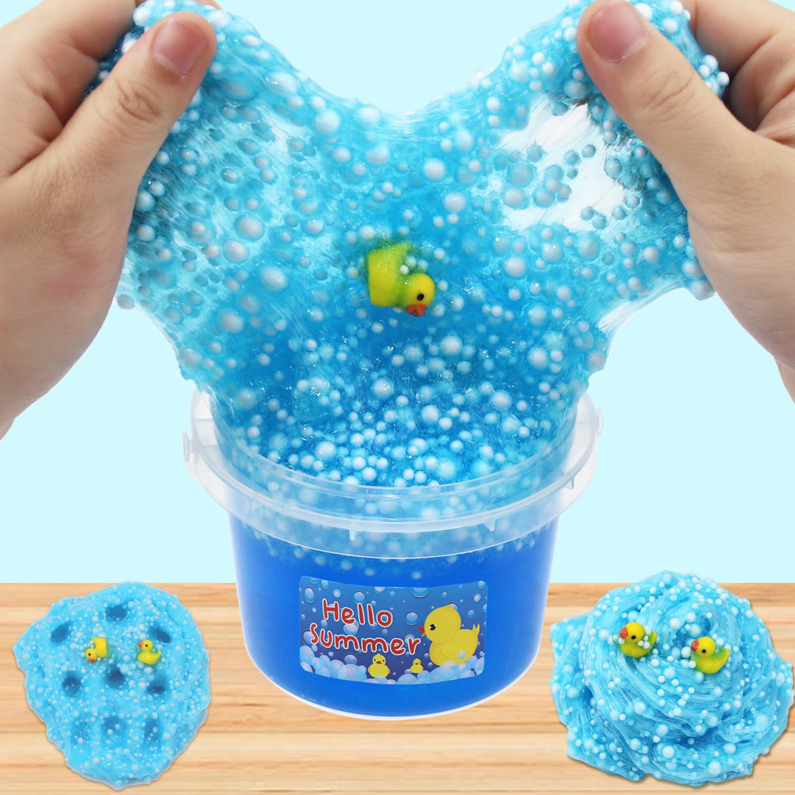 Fcieoihr Jelly Cube Slime Kit, Funy,Soft,Non-Sticky for Girls and Boys Age 6-12 Party Favors and Great Birthday Gift