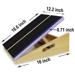 ALOUKA Slant Board for Calf Stretching, (Thickened version) Incline Board and Posture Board, Calf Stretcher Slant Board, Slantboard Wedge for Ankles with 5 Adjustable Angles