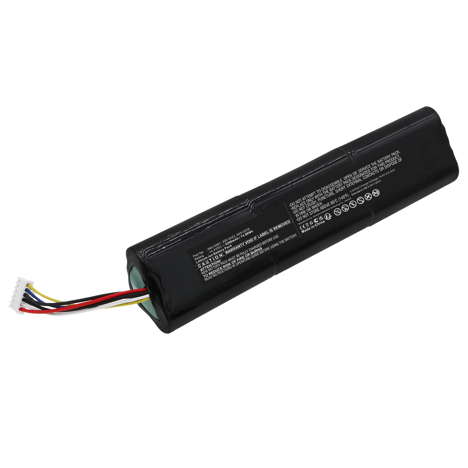 Synergy Digital Vacuum Cleaner Battery, Compatible with Neato 945-0356 Vacuum Cleaner, (Li-ion, 14.4V, 2100mAh) Ultra High Capacity, Replacement for Neato 205-0023 Battery