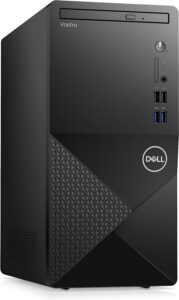 dell vostro 3910 business desktop computer, 12th gen intel 4-core processor(up to 4.3ghz), 32gb ddr4 ram, 1tb nvme ssd, wifi 6, dvd-rw, display port, hdmi, sd card reader, windows 11 pro, black