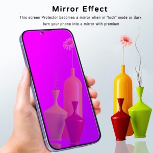 Ivachell 2 Pack compatible with iPhone 13 Pro Max and compatible with iPhone 14 Plus Privacy Screen Protector 28 Degree Anti-Spy Gradient Colorful tempered glass Private Anti-Blue Light Full Coverage Bubble Free Case Friendly HD 6.7 inch - Purple