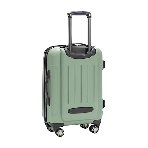 Kenneth Cole REACTION Renegade Luggage Expandable 8-Wheel Spinner Lightweight Hardside Suitcase, Seafoam, 20-Inch Carry On