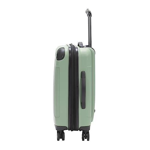 Kenneth Cole REACTION Renegade Luggage Expandable 8-Wheel Spinner Lightweight Hardside Suitcase, Seafoam, 20-Inch Carry On