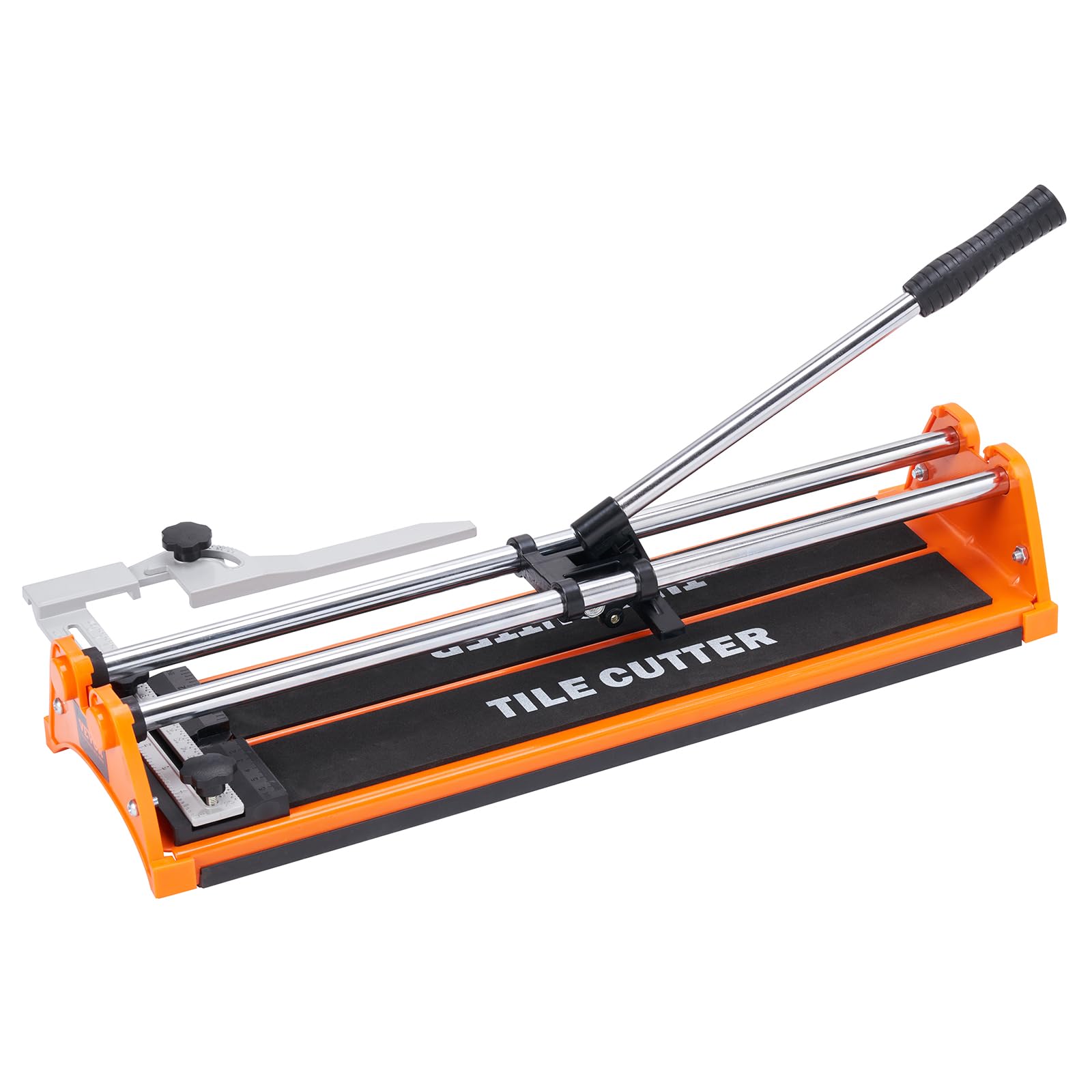 VEVOR Manual Tile Cutter, 17 inch Porcelain Ceramic Tile Cutter with Tungsten Carbide Cutting Wheel, Removable Scale, Anti-Skid Feet, Double Rails for professional installers or beginners