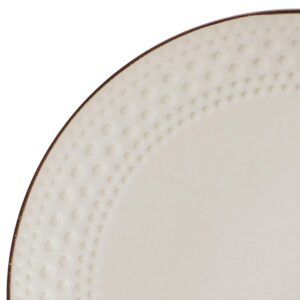 Pfaltzgraff Janelle 12 Piece Dinnerware Set, Service for 4, Cream