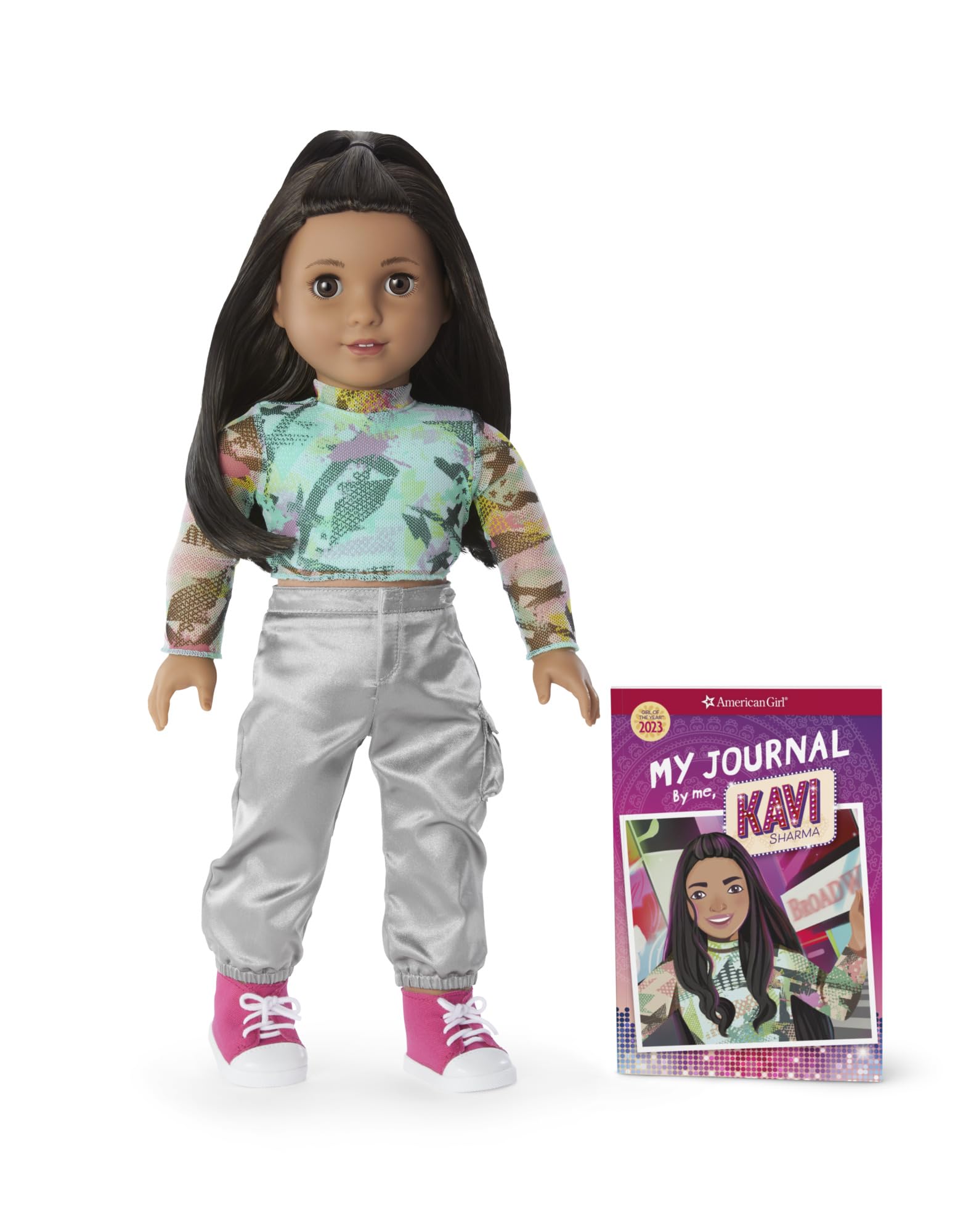 American Girl Girl of The Year Kavi Sharma 18-inch Doll and Book Featuring 7 Pieces for Ages 8+