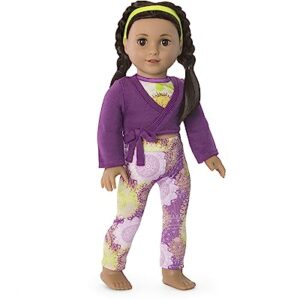 American Girl Girl of The Year Kavi Sharma 18-inch Doll Yoga Outfit Featuring 4 Pieces for Ages 8+