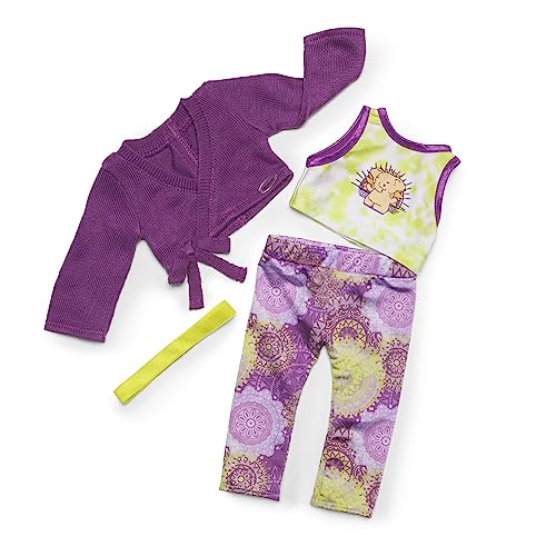 American Girl Girl of The Year Kavi Sharma 18-inch Doll Yoga Outfit Featuring 4 Pieces for Ages 8+