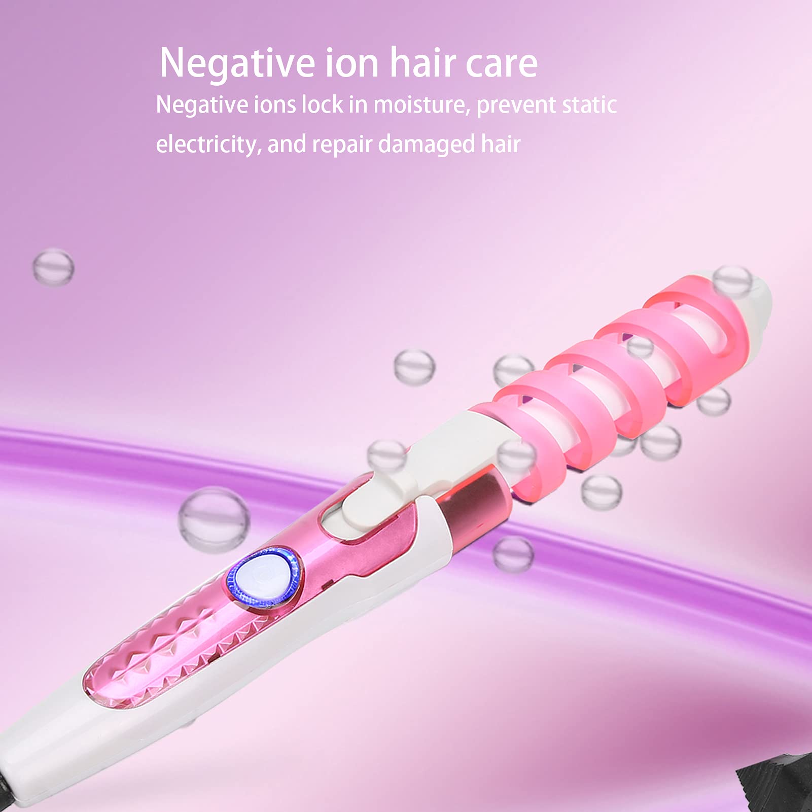 Spiral Curling Iron Electric Curling Iron, Spiral Hair Curler, Curling Iron, Hair Styling Tool (EU Plug)