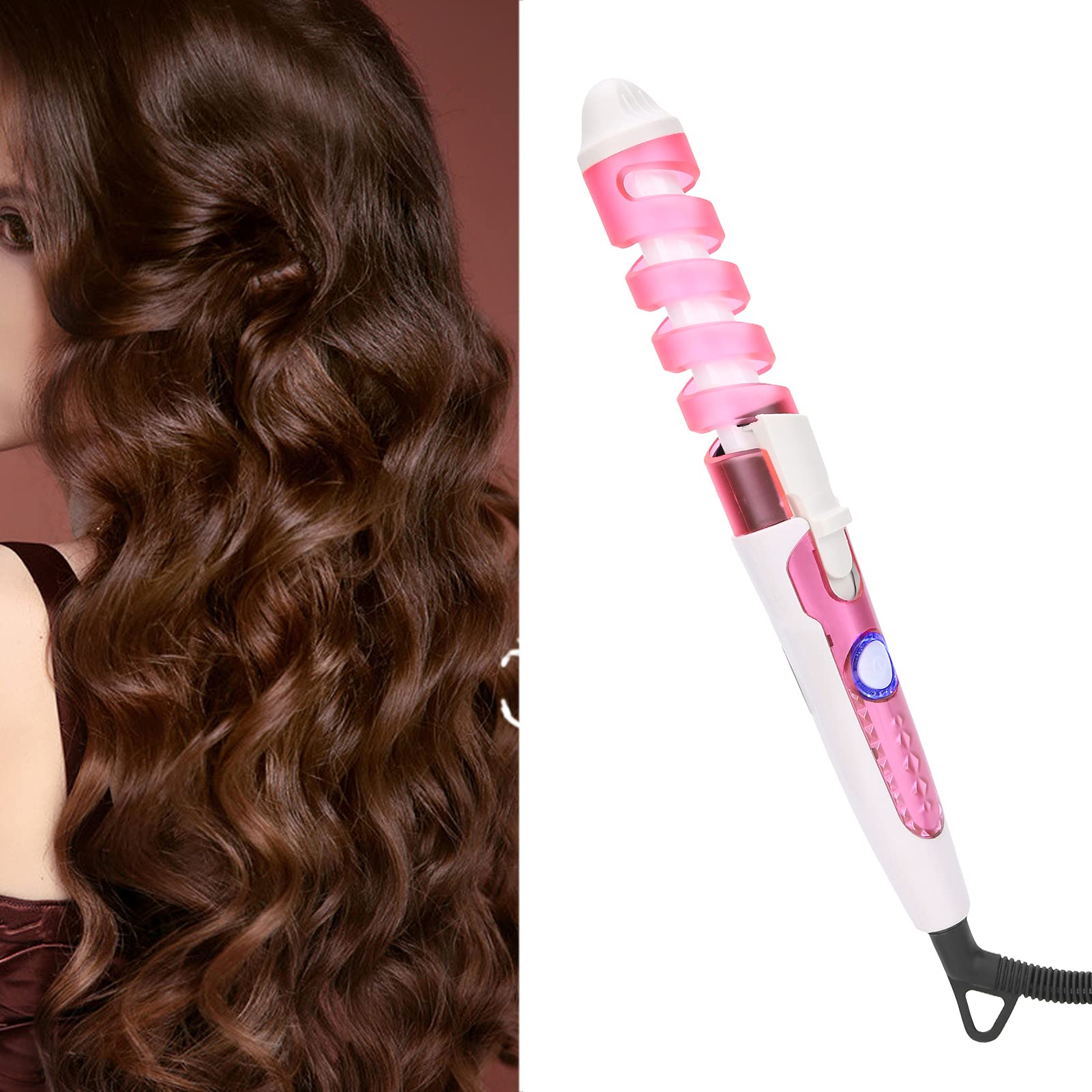 Spiral Curling Iron Electric Curling Iron, Spiral Hair Curler, Curling Iron, Hair Styling Tool (EU Plug)