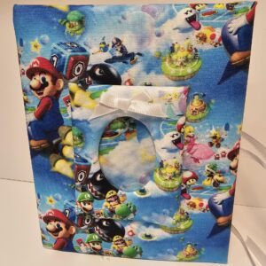 New!!! Custom Mario Brothers Photo Album 3 - Holds 100 4x6 Photos - Handmade Gamer Photo Album