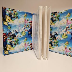 New!!! Custom Mario Brothers Photo Album 3 - Holds 100 4x6 Photos - Handmade Gamer Photo Album