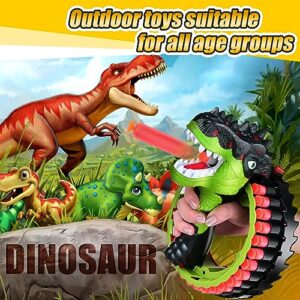 Dinosaur Toy Foam Blasters for Nerf with 80 Soft Foam Bullets, Dino Blaster Guns Toys with 34 Dart Rotating Drum, Children's Day Gift for Kids, Teenagers, 5-15 Boys and Girls