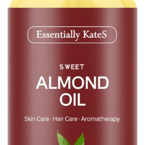 Essentially KateS Sweet Almond Oil 16 oz - 100% Pure and Natural and Cold Pressed