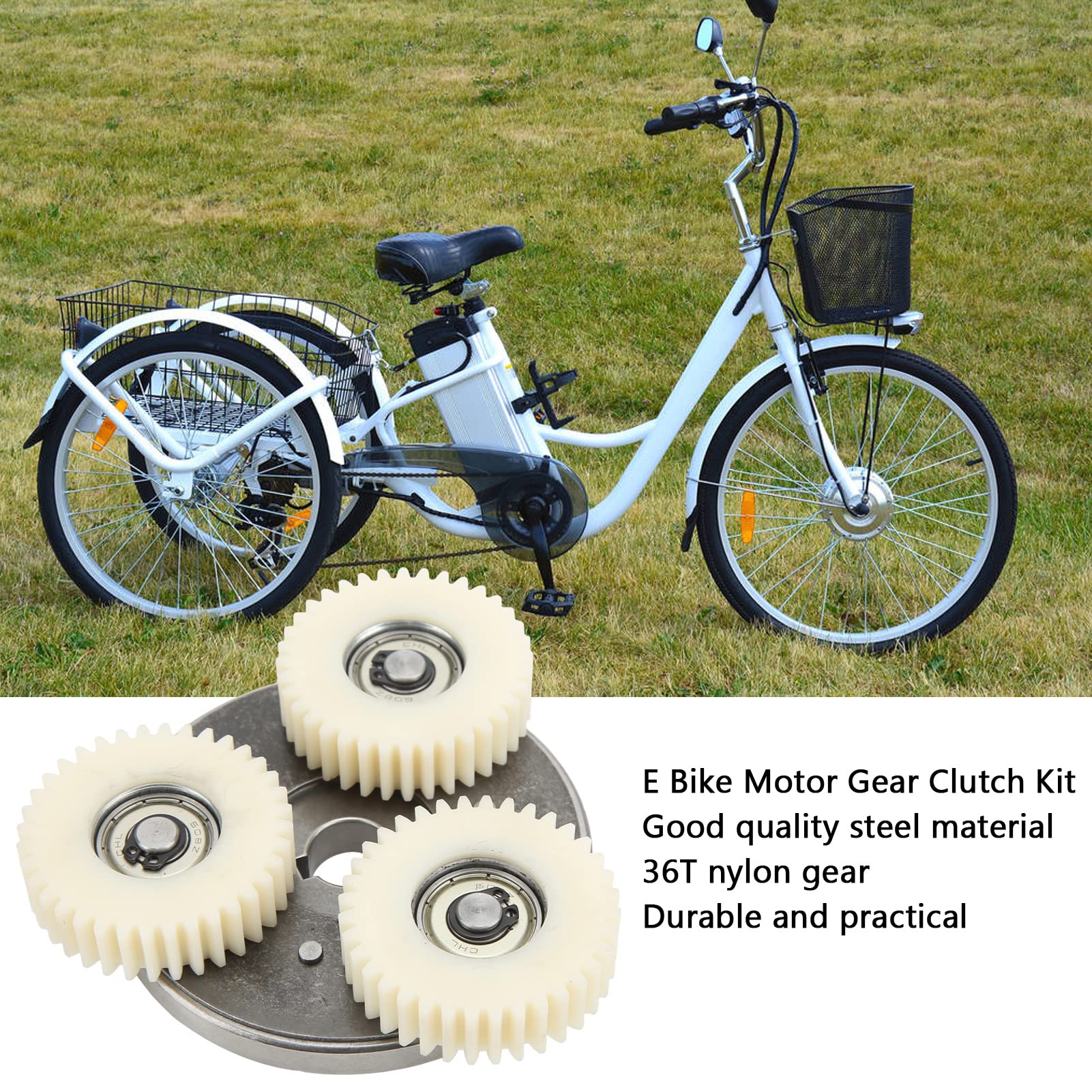 Planetary Gear Motor, E Bike Motor Gear Clutch Kit, 36 Teeth E Bike Wheel Hub Motor Planetary Gears for Bafang Electric 500W 750W