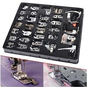 32Pcs Sewing Machine Presser Feet Kit, Sewing Machines Accessories Supplies Set