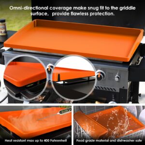 Upgraded Silicone Griddle Cover Mat Full-edge for Grill 36" Blackstone, Top Edges,Heavy Duty Food Grade Blackstone Accessories Reusable&Durable,Protect from Rust,Insects & Leaves