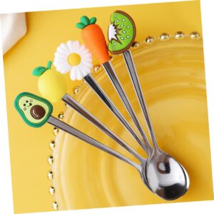 12 Pcs Fork Spoon Dessert Spoons Ice Cream Spoon Lovely Spoon and Forks Dessert Forks Stainless Steel Forks and Spoons Stainless Steel Spoons and Forks Delicate Spoon Mixing Spoons